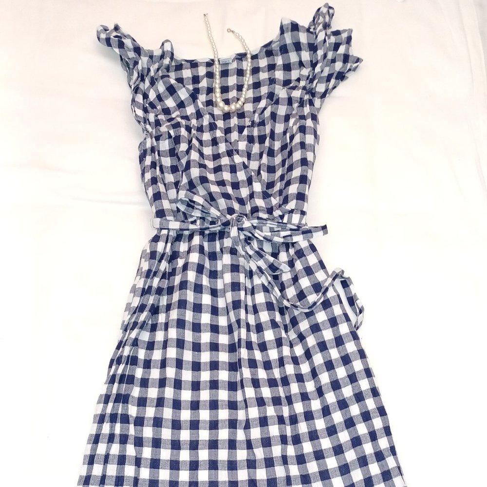 CLASSY SUMMER & SPRING CHECKERBOARD MIDI DRESS